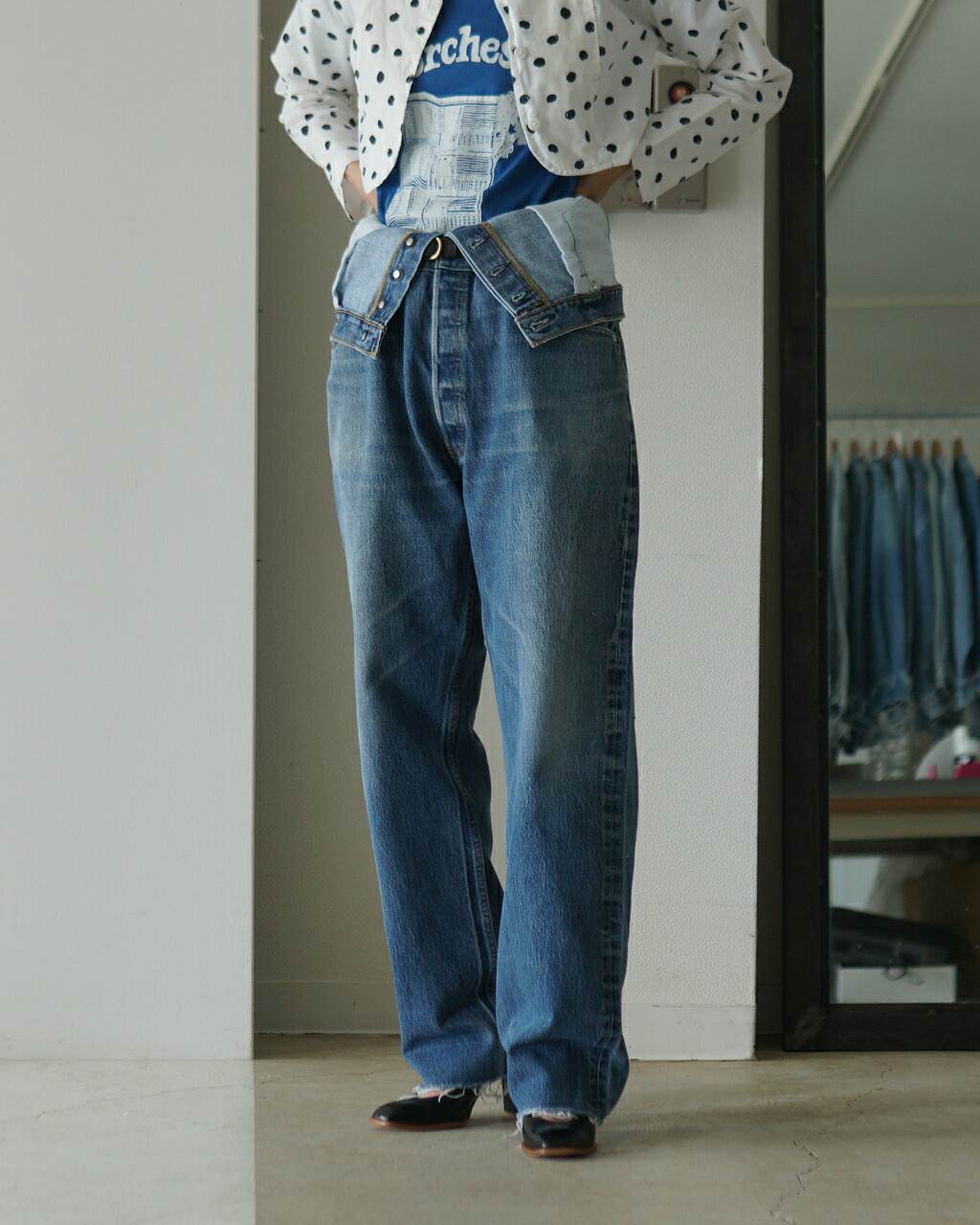 楽天市場】キイト QUIITO ダブルウエスト デニムパンツ レディース W