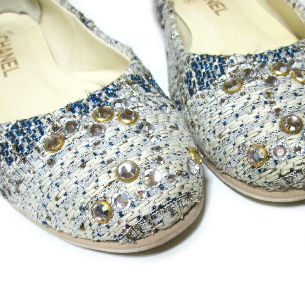 楽天市場】CHANEL シャネル 「23.0cm」 イタリア製 ラインストーン