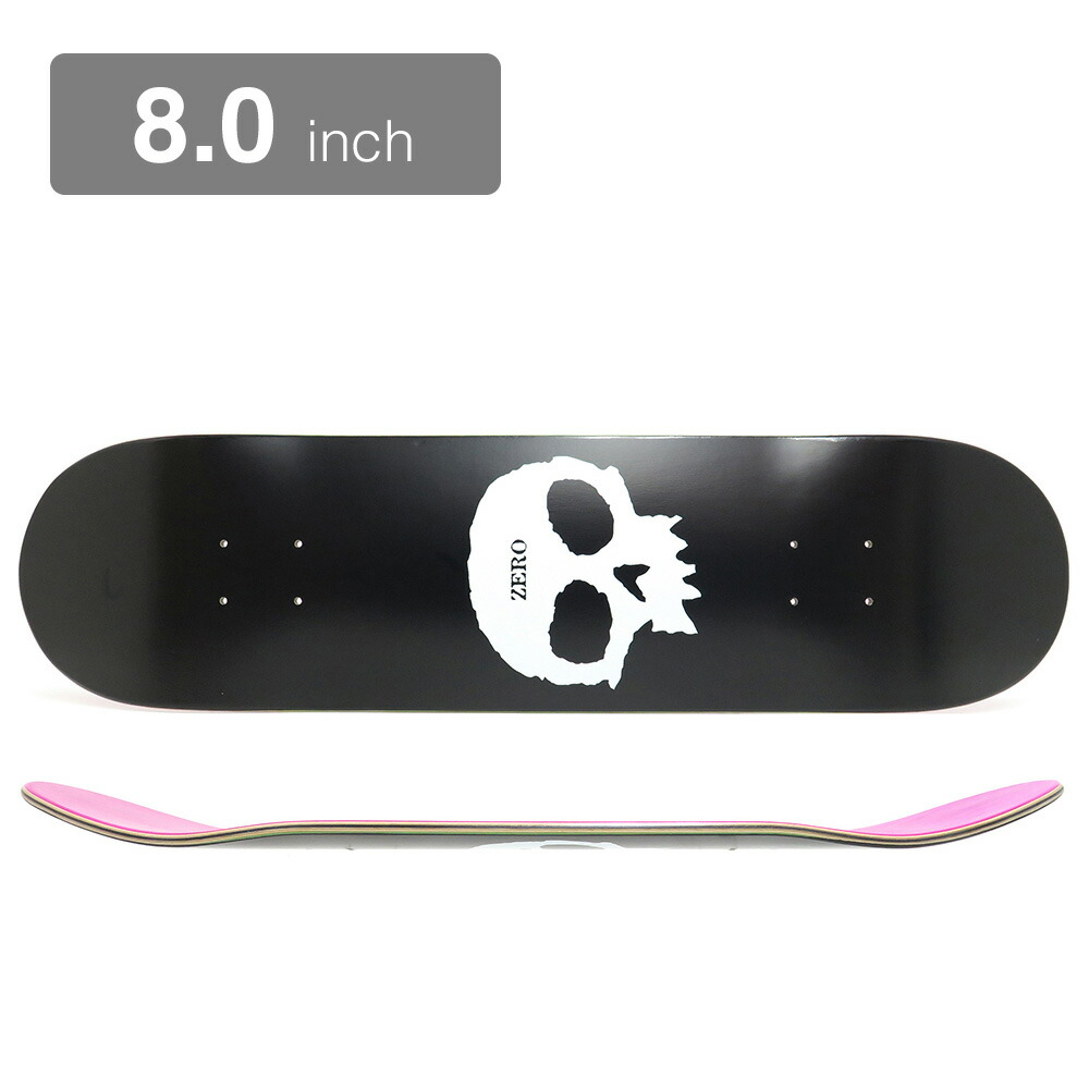楽天市場】ZERO DECK ゼロ デッキ TEAM SINGLE SKULL 8.0 スケート