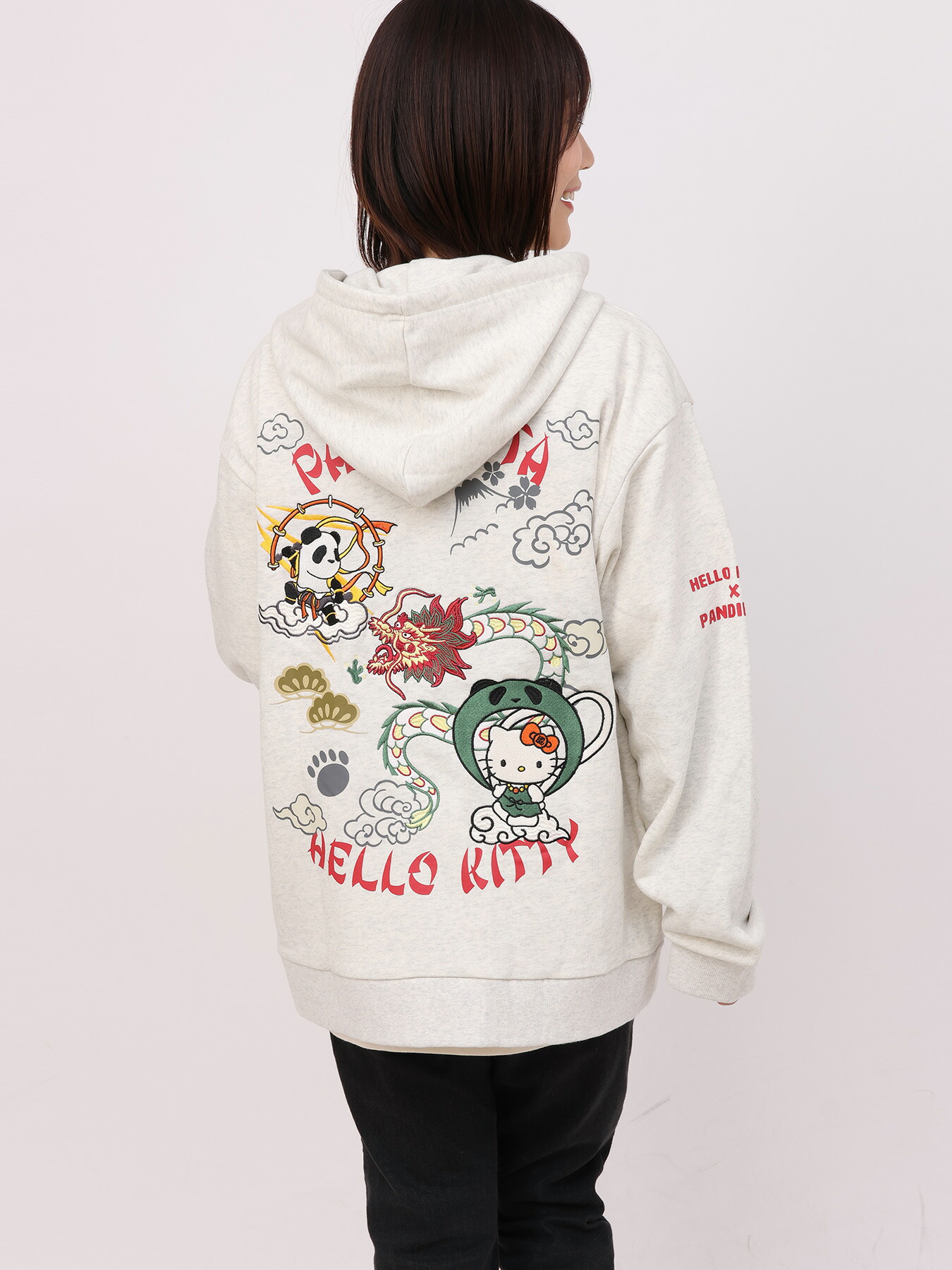 楽天市場】＜送料無料＞【Hello Kitty×PANDIESTA JAPAN】風神雷神 刺繍