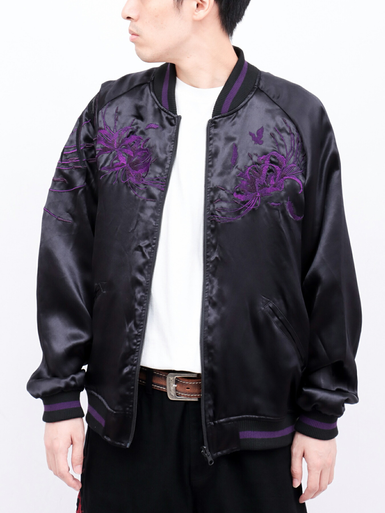 楽天市場】【絡繰魂・漆】“八咫烏と彼岸花”総刺繍リバーシブル