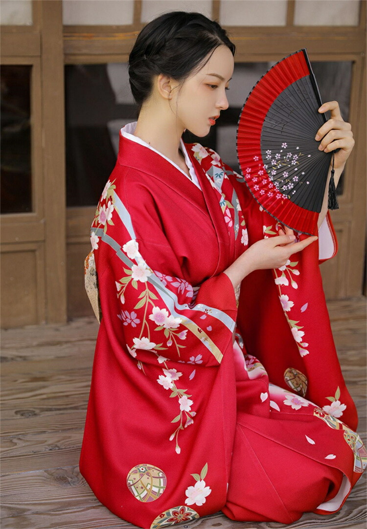 楽天市場】浴衣 レディース 花柄 桜 桜柄 着物 単品 3点セット ゆかた