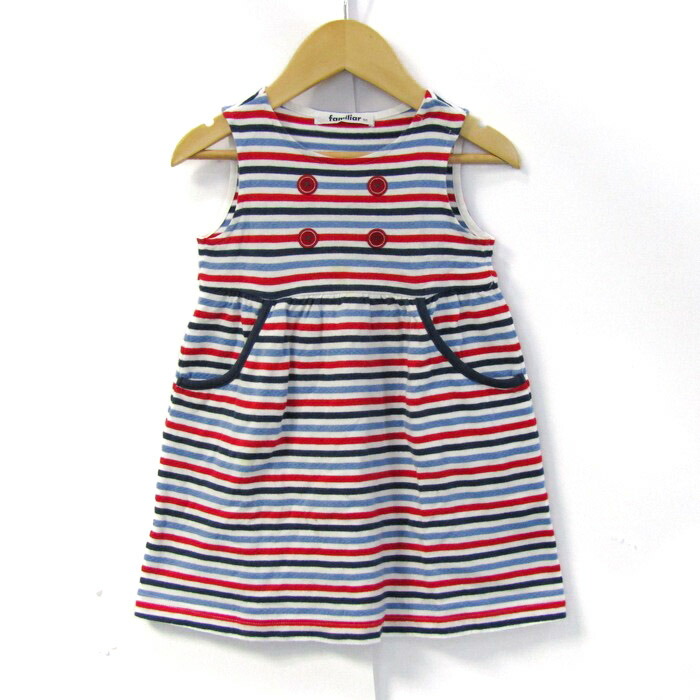 楽天市場】ファミリア ワンピース トップス ノースリーブ ボーダー柄