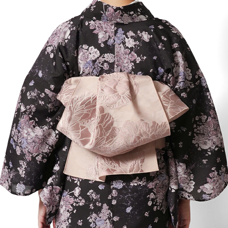 楽天市場】兵児帯 ジャガード 牡丹 全5色 グレー ブルー ベージュ