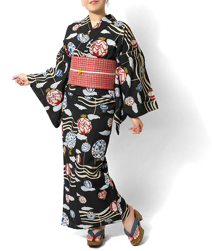楽天市場】浴衣 tsumori chisato セオアルファ 気球 黒 黒地