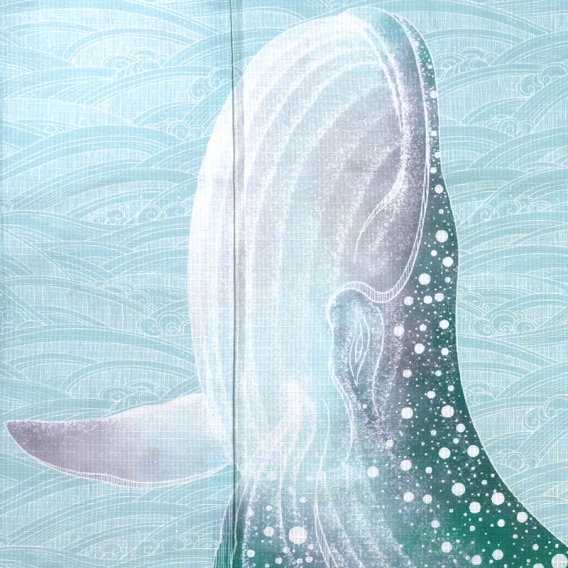 楽天市場】浴衣 絵羽 鯨 水色 綿紅梅 海 波 レディース 30代 40代 50代