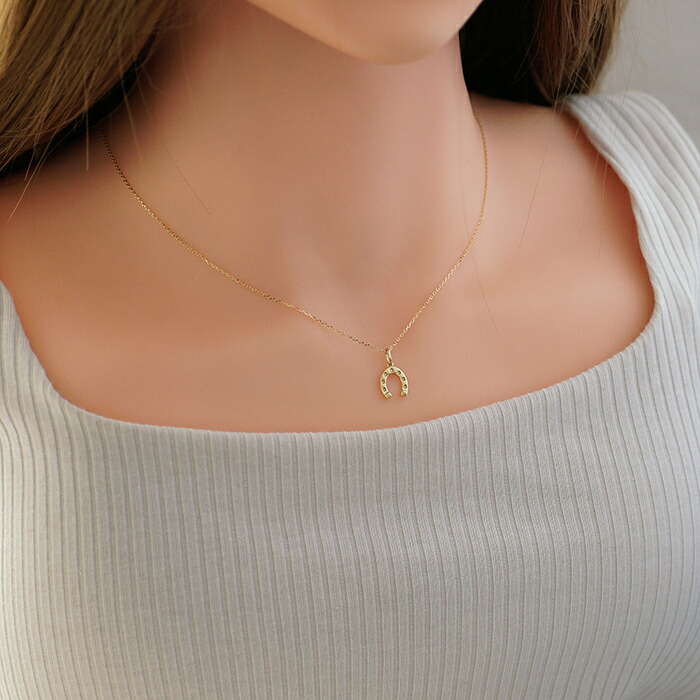 楽天市場】k18 ゴールド ネックレス ペンダントトップ 馬蹄 ホース