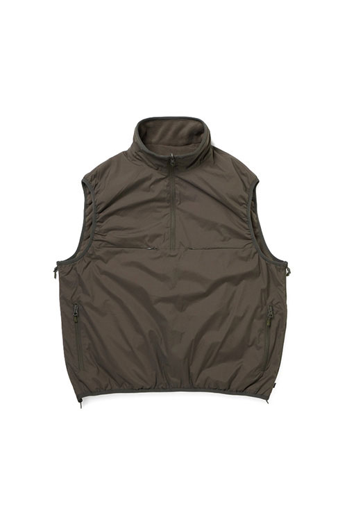 楽天市場】【P5倍】TECH REVERSIBLE PULLOVER PUFF VEST - BROWN KHAKI