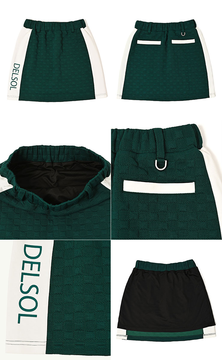 楽天市場】デルソルゴルフ ハーフジップリップル長袖 ゴルフウェア