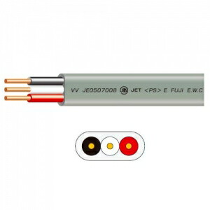 楽天市場】富士電線 VVFケーブル 2.0mm×3芯 100m巻 (灰色) VVF2.0×3C
