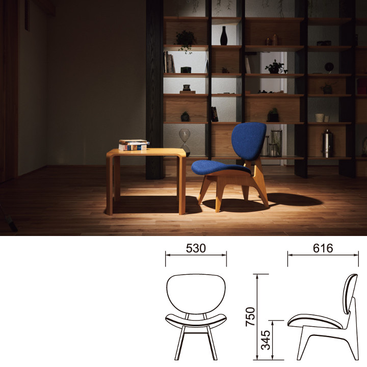 楽天市場】天童木工 長大作中座椅子 T-3206NA-ST張地Bグレード[中座