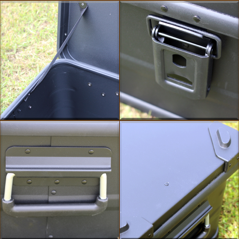 楽天市場】☆マットブラック☆スタッキング アルミ コンテナボックス