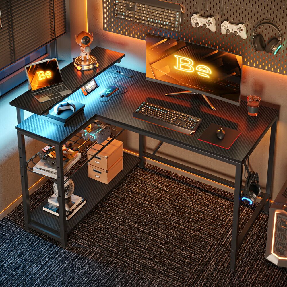 楽天市場】＼翌日発送／Bestier デスク コンセント2口付き パソコン