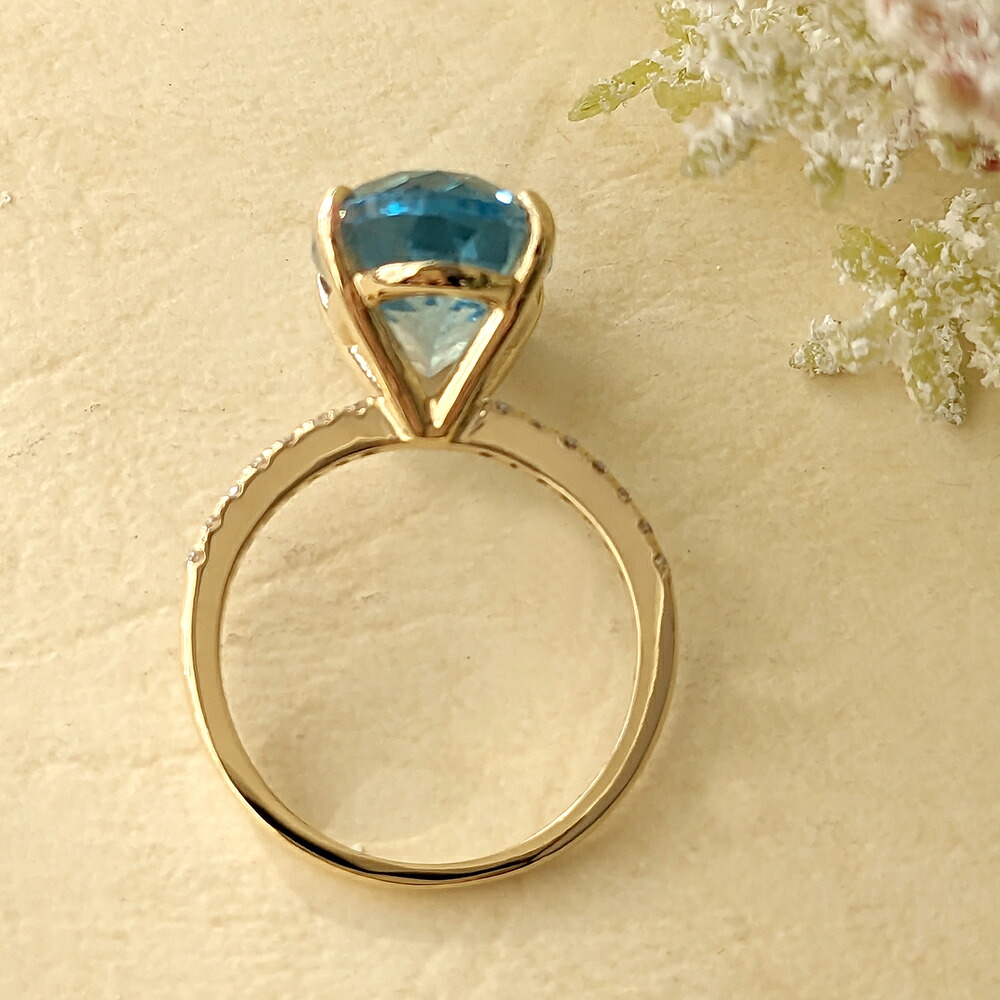 楽天市場】在庫完売後248,000円になりますK18イエローゴールド ブルー