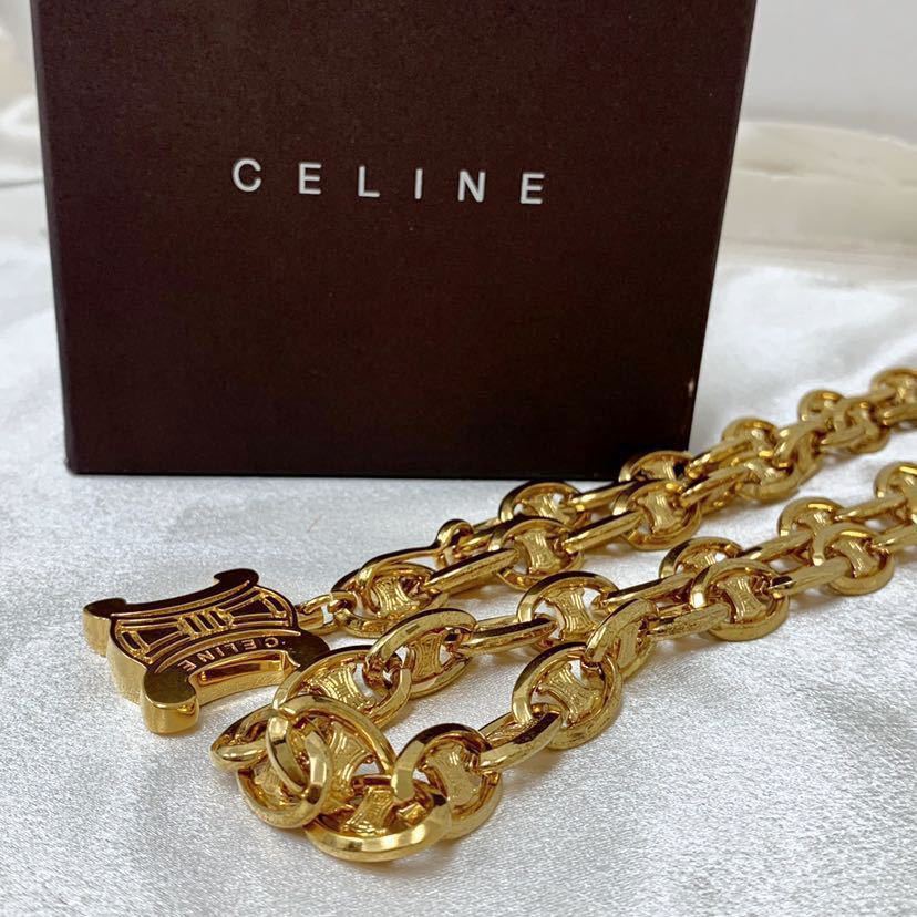 楽天市場】◇CELINE セリーヌ ブラゾン柄 マカダム チェーンベルト GD