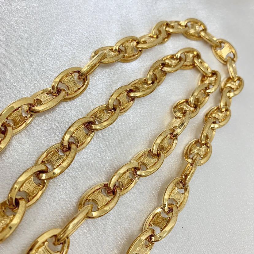 楽天市場】◇CELINE セリーヌ ブラゾン柄 マカダム チェーンベルト GD