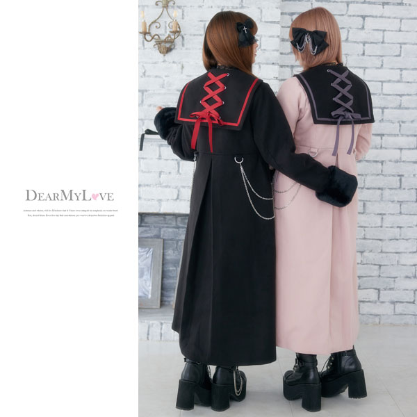 楽天市場】【SALE】 サイドチェーンセーラー闇属性コート レディース