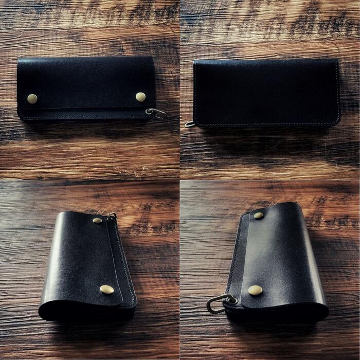 楽天市場】トラッカーウォレット 3層 栃木レザー 日本製 本革 長財布