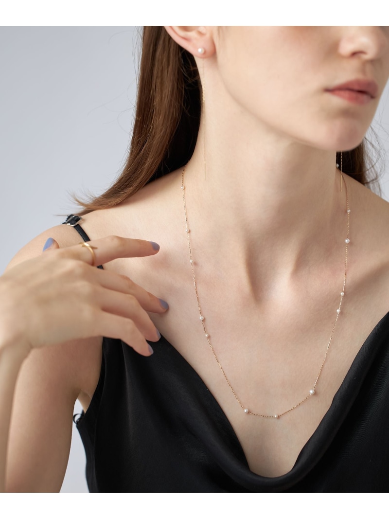楽天市場】K10YG パール ロングネックレス ete エテ アクセサリー