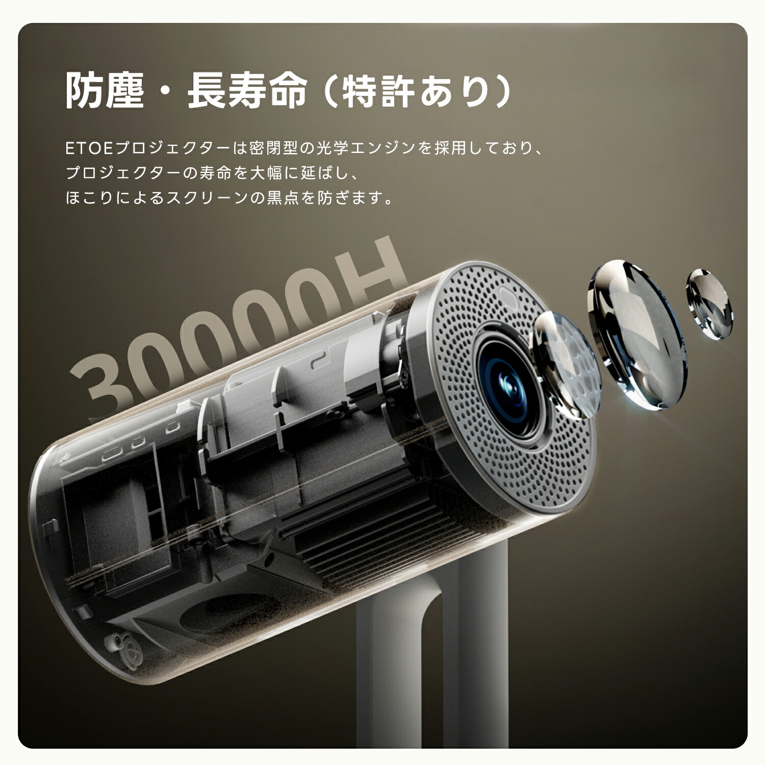 楽天市場】【3月限定!7,000円クーポン】ETOE プロジェクター 最新