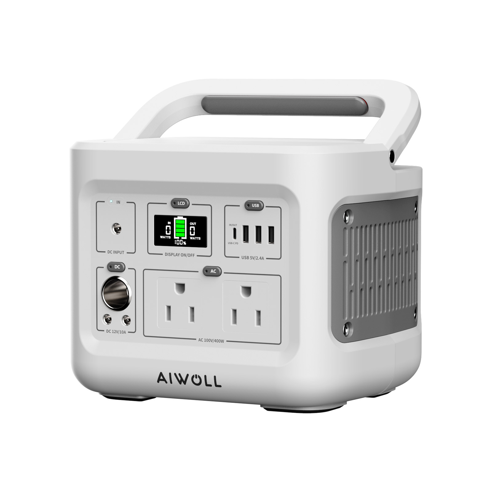 楽天市場】AIWOLL ポータブル電源＆ソーラーパネルセット 400W+40W