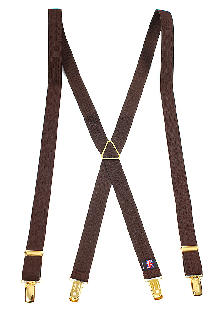 楽天市場】アルバートサーストン X型クリップ留め サスペンダー 無地