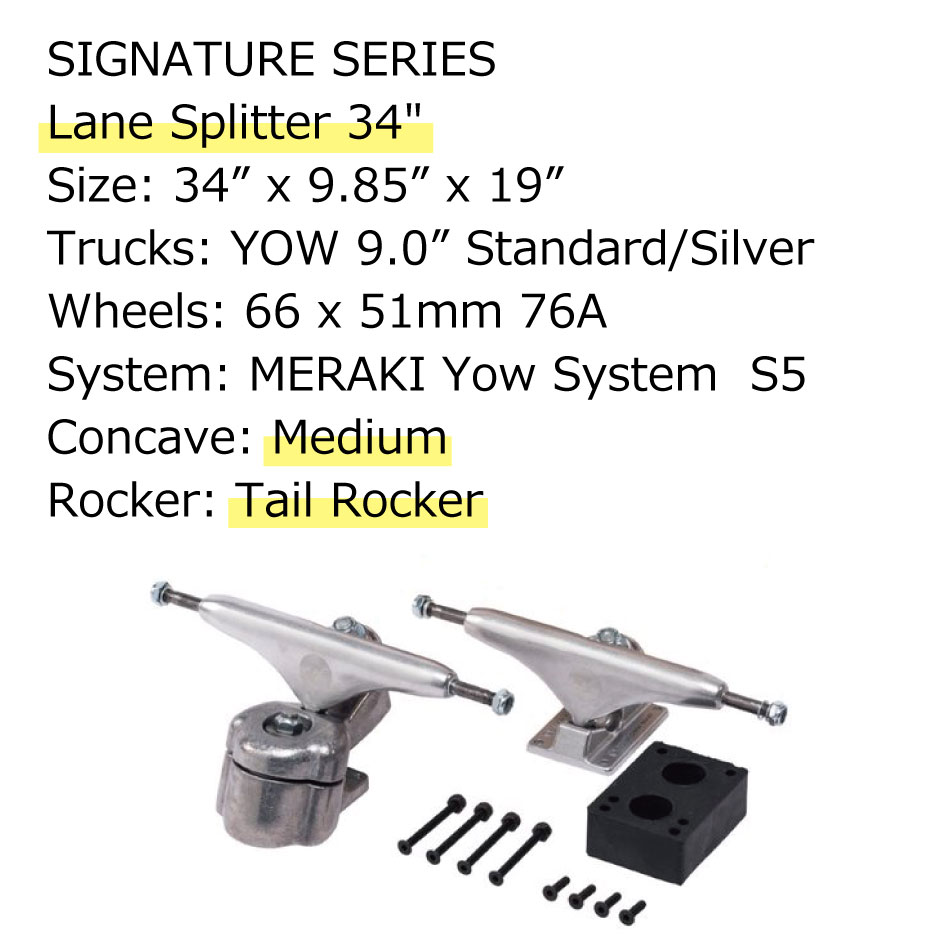 楽天市場】日本正規品 ヤウ サーフスケート 22 YOW SURF SKATE Lane