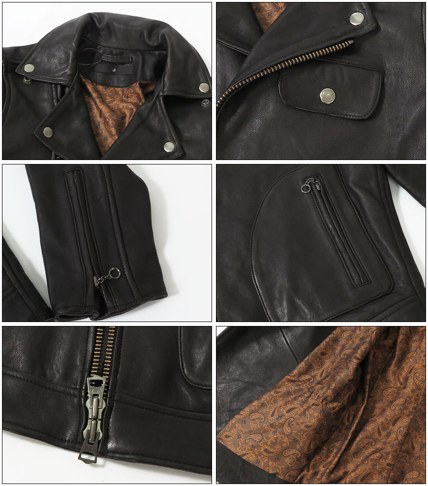 楽天市場】JOHNBULL ジョンブル レディース ラムレザー ライダース