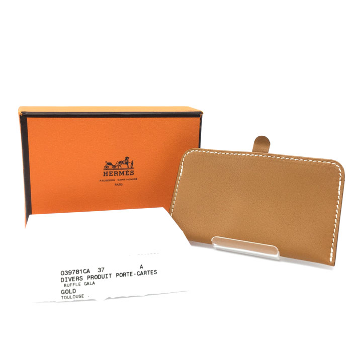 楽天市場】HERMES（エルメス） カードケース 名刺入れ ゴールド