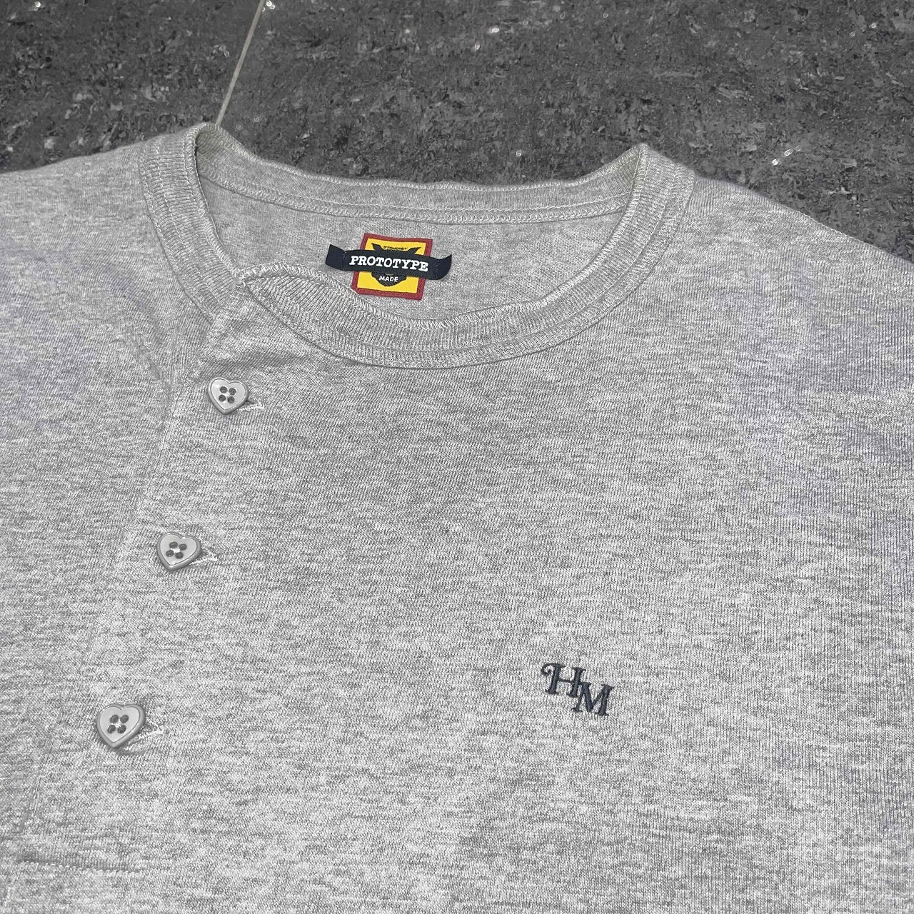 楽天市場】HUMAN MADE 24ss HENLEY NECK L/S TEE Lサイズ ヒューマン