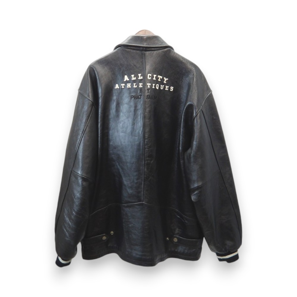 楽天市場】PHATFARM 90s ALL LEATHER JACKET BLACK サイズ3XL ファット