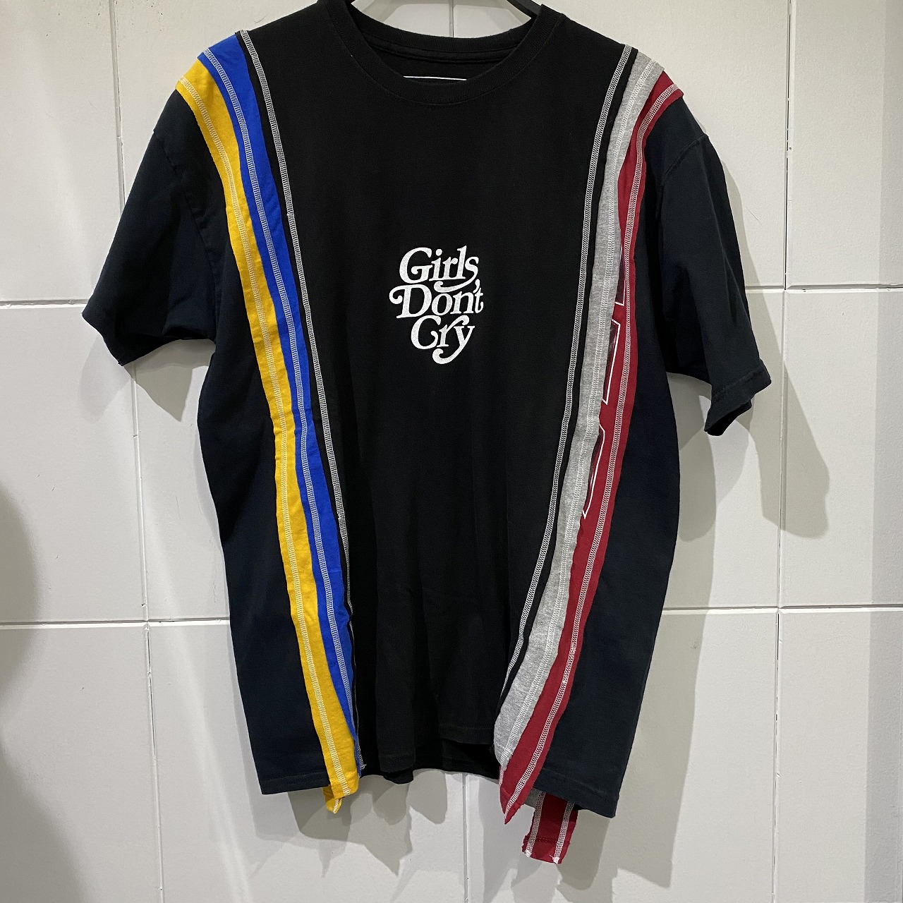 楽天市場】NEEDLES 20aw Rebuils GIRLS DON'T CRY Remake Tee Black L