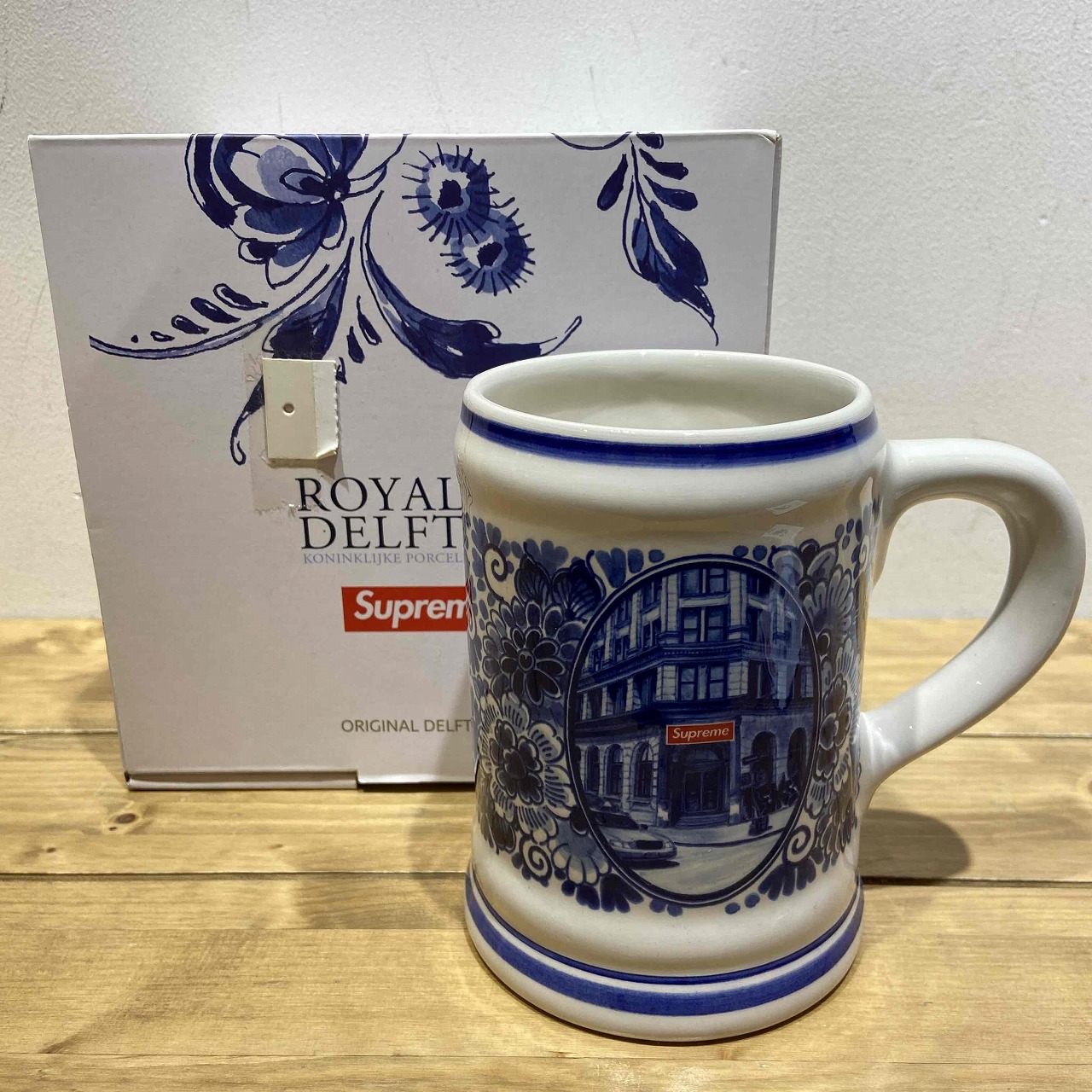 楽天市場】Supreme 21ss Royal Delft 190 Bowery Beer Mug