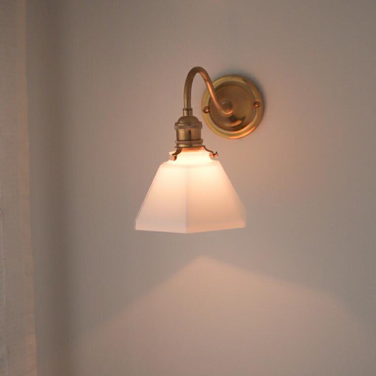 楽天市場】E17 レトロエントランスライトブラス＋ガラスシェード