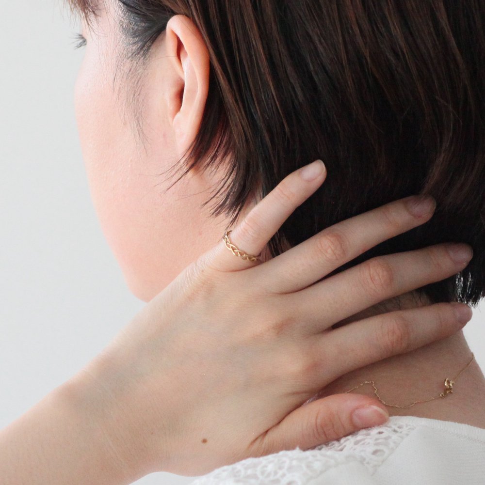 楽天市場】リング k18 ファッションehs ブレイドリング 18金