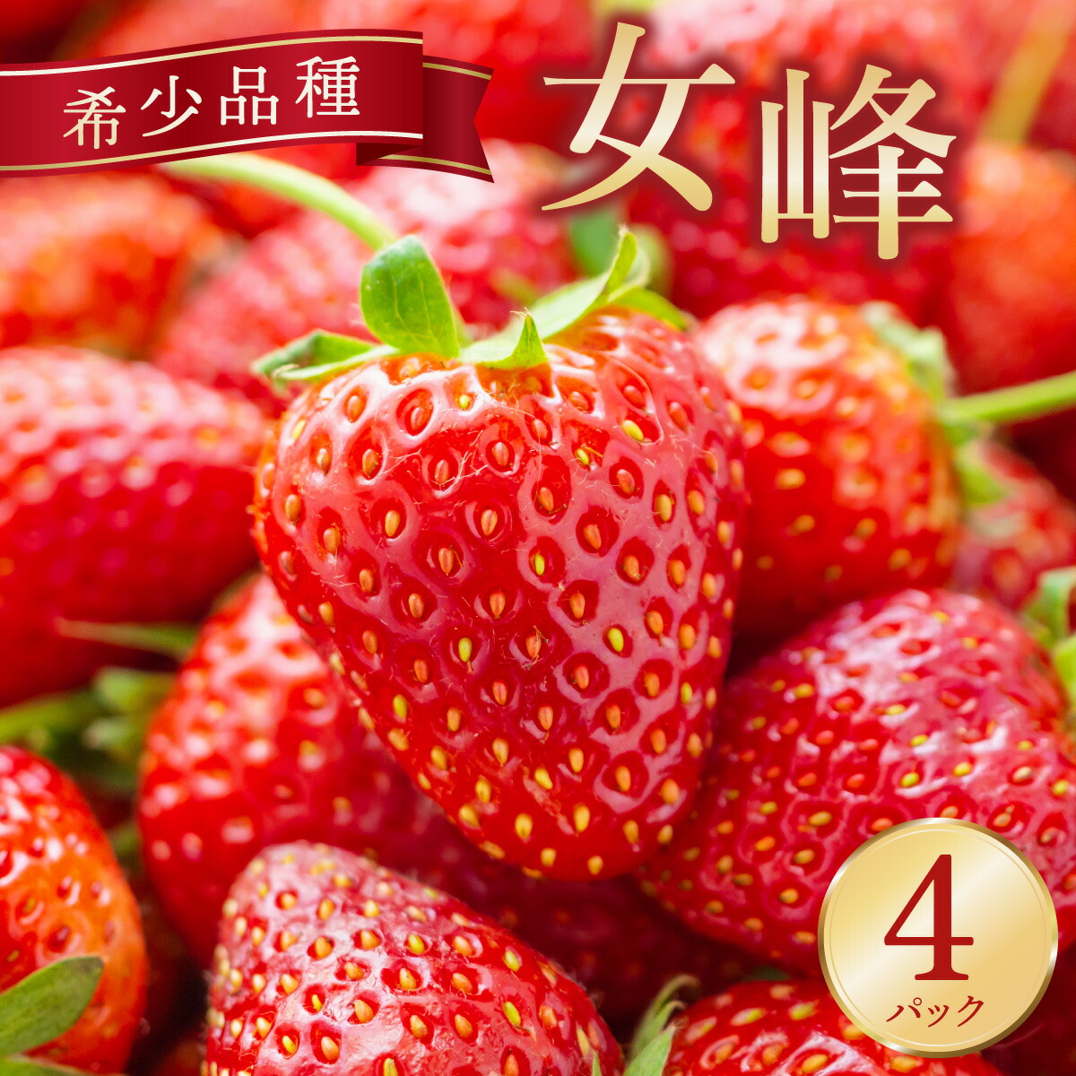 楽天市場】【ふるさと納税】京都亀岡産 雫の里農園 いちご【女峰】4