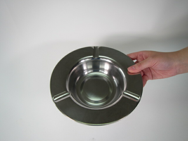 楽天市場】ステン 平灰皿 大 直径200mm（人気 灰皿 ステンレス