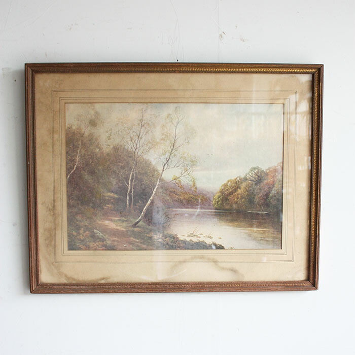 楽天市場】【中古】【送料無料】アンティーク フレーム 額縁｜木製