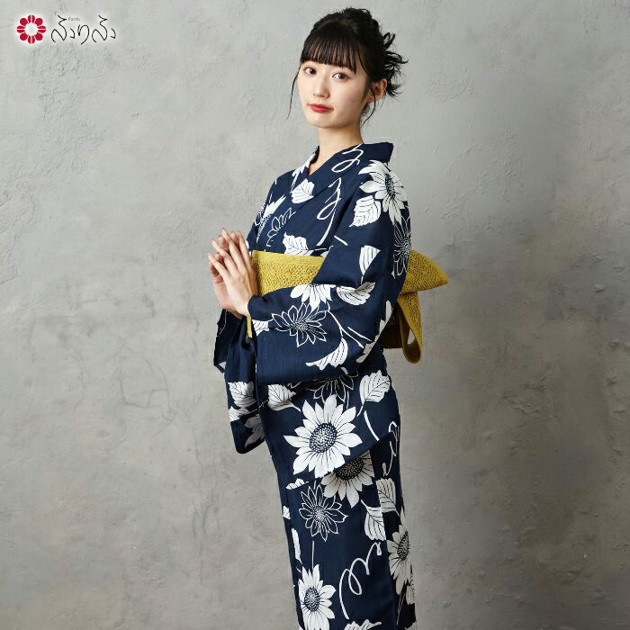 楽天市場】浴衣単品「 NaturalFurifu ひまわり 」公式 ふりふ ゆかた
