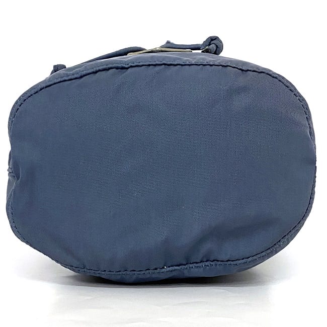 楽天市場】【送料無料】 プラダ 巾着 ポーチ グレー ブルー テスート