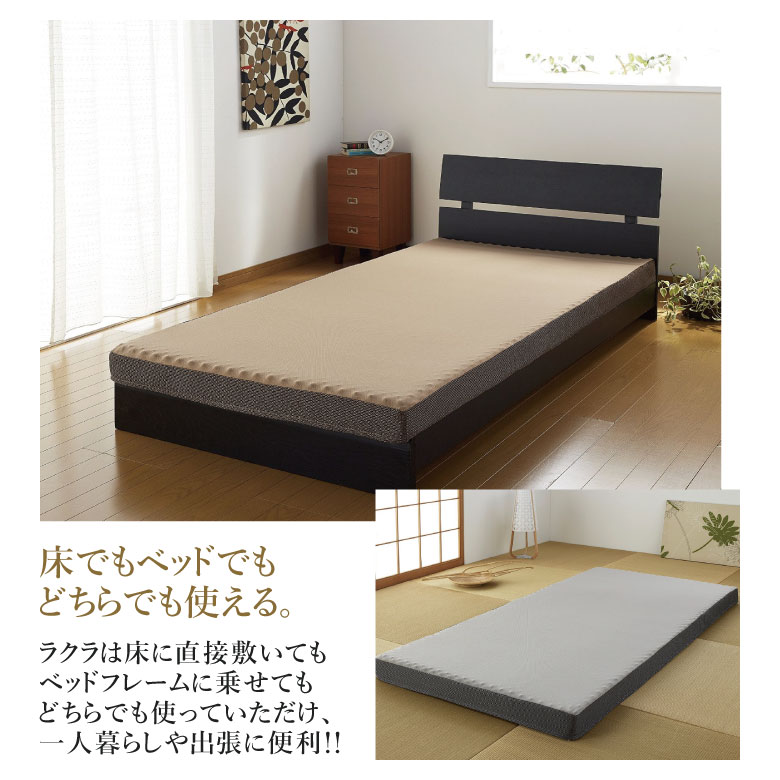 楽天市場】西川リビング RAKURA ラクラ 体圧分散マットレス シングル