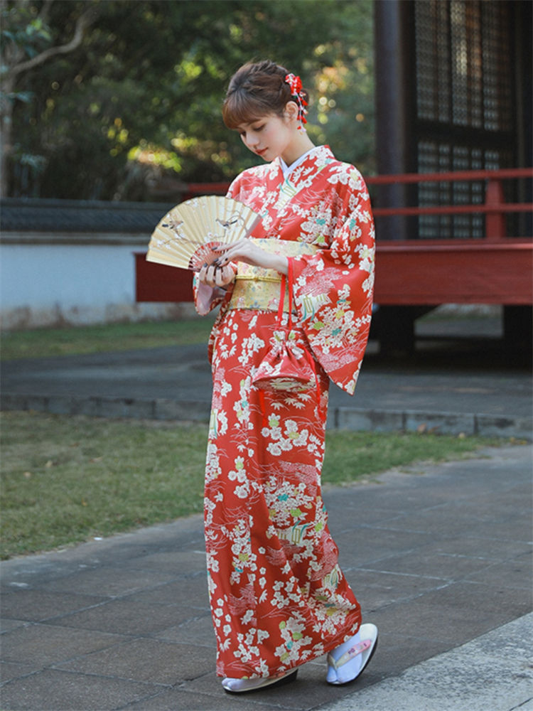 楽天市場】浴衣セット 4点セット 赤 紅 レッド ワインレッド 着物 浴衣