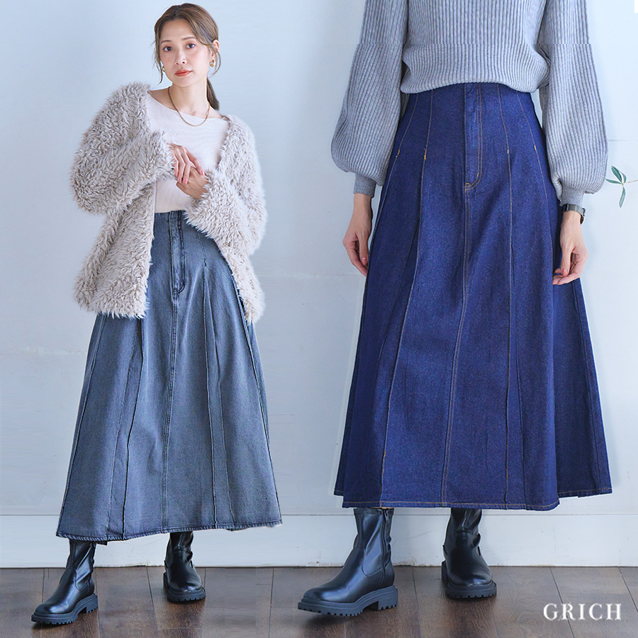 楽天市場】【5508円クーポン利用で】デニムスカート レディース