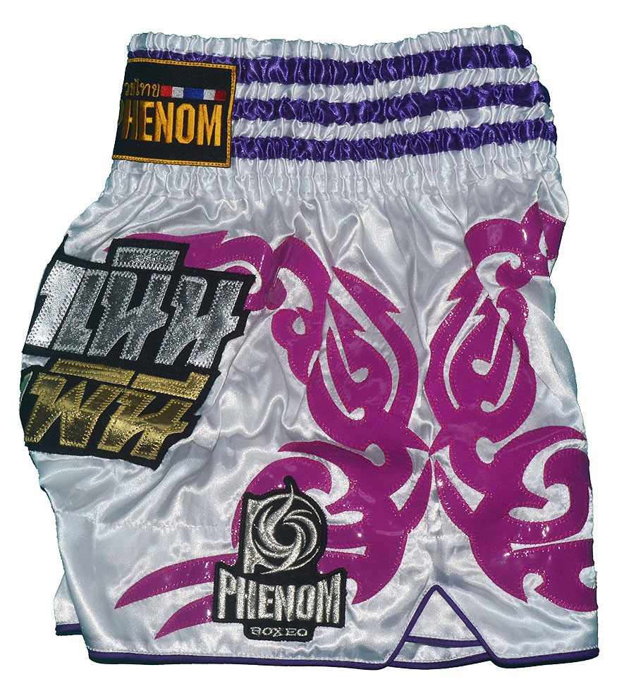 楽天市場】PHENOM MUAYTHAI フェノム ムエタイトランクス#017 白