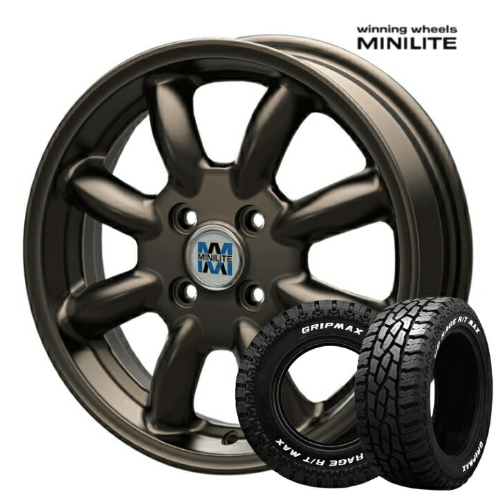 楽天市場】14×4.5J インセット +45 4-100 ホイール 4本MINILITE ミニ