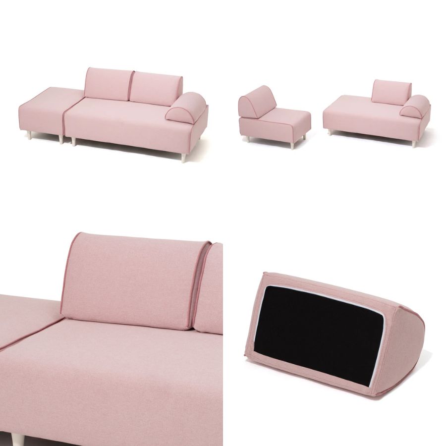 楽天市場】Francfranc フランフラン ソミュール ソファ ピンク グレー