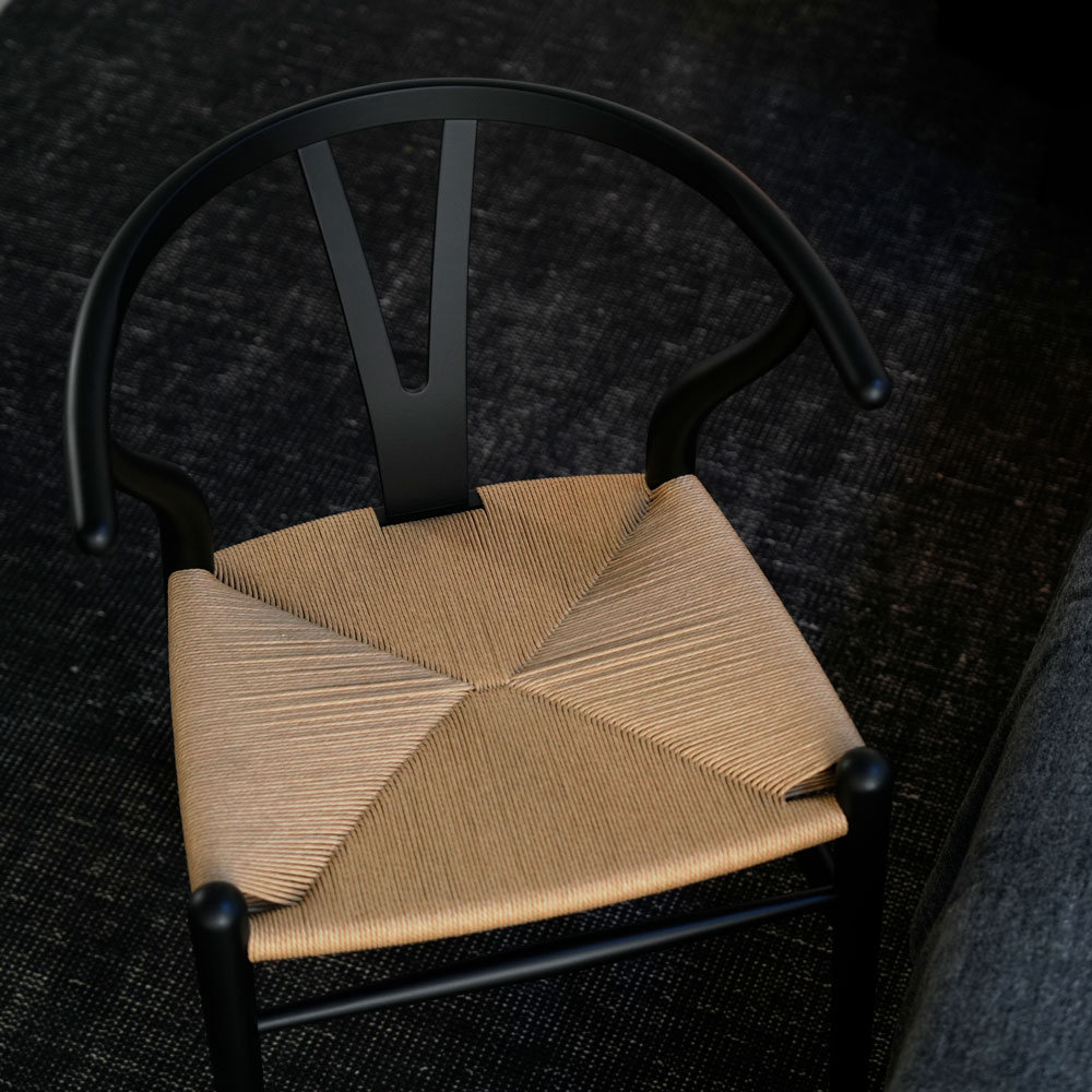 楽天市場】【即納】Yチェア CH24 正規品 ビーチ材 SOFT BLACK CARL