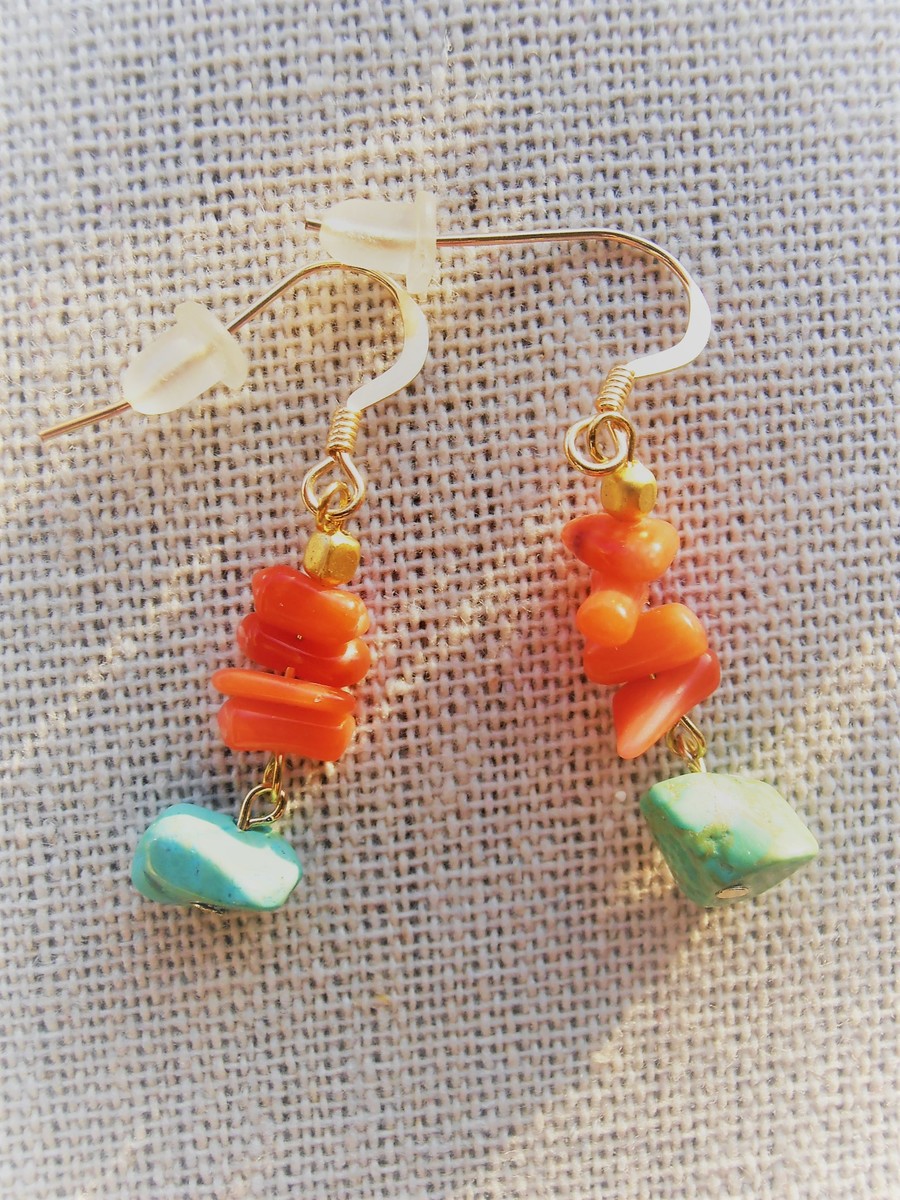 楽天市場】Mermaid jewelry 珊瑚 デザインピアス（コーラル4デザイン