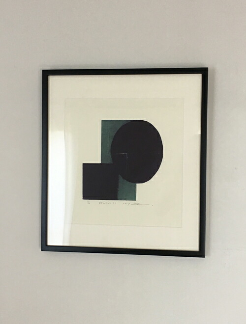 楽天市場】版画/ｸﾛｽｸﾞﾗﾌ 黒木周 Blocks-22 現代アート 抽象 送料無料