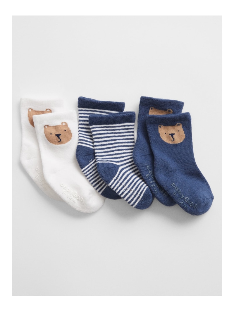 楽天市場】(K)3足セット ブラナンベア クルーソックス (ベビー) GAP